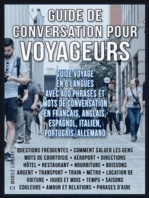 Guide de Conversation pour Voyageurs: Guide Voyage en 6 langues, avec 400 phrases et mots de conversation en Francais, Anglais, Espagnol, Italien, Portugais et Allemand