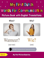 My First Dutch Words for Communication Picture Book with English Translations
