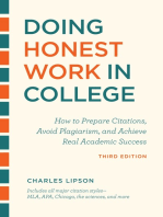 Doing Honest Work in College, Third Edition