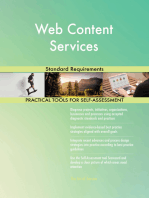 Web Content Services Standard Requirements