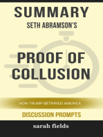 Summary of Proof of Collusion: How Trump Betrayed America by Seth Abramson (Discussion Prompts)