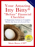 Your Amazing Itty Bitty® “Before” Financial Checklist: