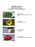 Erlebter Garten: Motto: Jeden Tag raus! Von Pflanzen, Tieren und Menschen