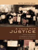 A Voice for Justice: Sermons that Prepared a Congregation to Respond to God in the Decade after 9/11