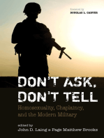 Don't Ask, Don't Tell: Homosexuality, Chaplaincy, and the Modern Military