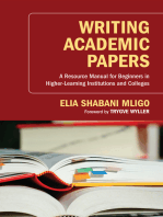 Writing Academic Papers: A Resource Manual for Beginners in Higher-Learning Institutions and Colleges