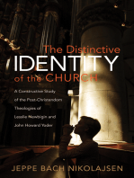 The Distinctive Identity of the Church: A Constructive Study of the Post-Christendom Theologies of Lesslie Newbigin and John Howard Yoder