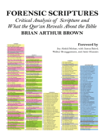 Forensic Scriptures: Critical Analysis of Scripture and What the Qur'an Reveals about the Bible
