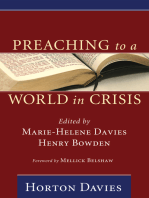 Preaching to a World in Crisis: Sermons by Horton Davies