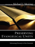 Preserving Evangelical Unity: Welcoming Diversity in Non-Essentials