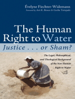 The Human Right to Water: Justice . . . or Sham?: The Legal, Philosophical, and Theological Background of the New Human Right to Water