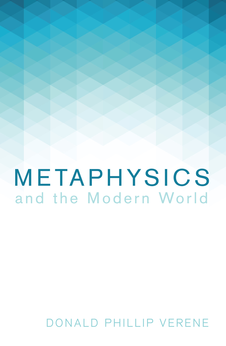 Metaphysics and the Modern World by Donald Phillip Verene (Ebook ...