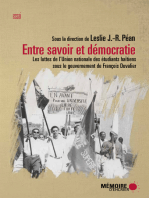 Entre savoir et démocratie. Les luttes de l'Union nationale des Étudiants haïtiens sous le gouvernement de François Duvalier