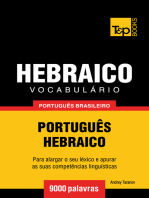 Vocabulário Português Brasileiro-Hebraico: 9000 Palavras