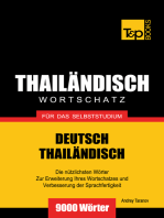 Wortschatz Deutsch-Thailändisch für das Selbststudium: 9000 Wörter