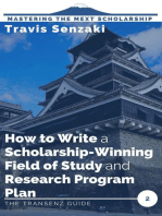 How to Write a Scholarship-Winning Field of Study and Research Program Plan: Mastering the MEXT Scholarship Application: The TranSenz Guide, #2