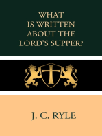 What is Written about the Lord's Supper?