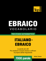Vocabolario Italiano-Ebraico per studio autodidattico: 7000 parole
