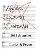 2011 & Earlier: Lyrics & Poems