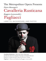 The Metropolitan Opera Presents: Mascagni's Cavalleria Rusticana/Leoncavallo's Pagliacci: Libretto, Background and Photos