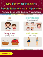 My First Afrikaans People, Relationships & Adjectives Picture Book with English Translations: Teach & Learn Basic Afrikaans words for Children, #13