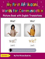 My First Afrikaans Words for Communication Picture Book with English Translations