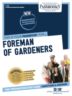 Foreman of Gardeners: Passbooks Study Guide