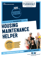 Housing Maintenance Helper: Passbooks Study Guide