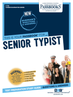 Senior Typist: Passbooks Study Guide