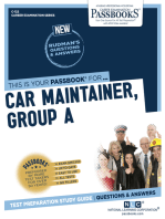 Car Maintainer, Group A: Passbooks Study Guide