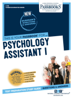 Psychology Assistant I: Passbooks Study Guide