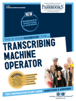 Transcribing Machine Operator: Passbooks Study Guide