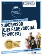 Supervisor (Welfare/Social Services): Passbooks Study Guide