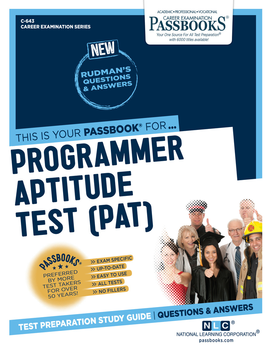 Programmer Aptitude Test PAT By National Learning Corporation Book Read Online