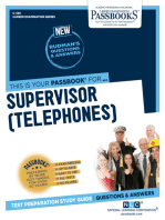 Supervisor (Telephones): Passbooks Study Guide