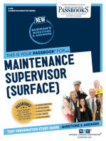 Maintenance Supervisor (Surface): Passbooks Study Guide