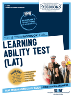 Learning Ability Test (LAT): Passbooks Study Guide