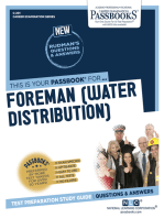 Foreman (Water Distribution): Passbooks Study Guide