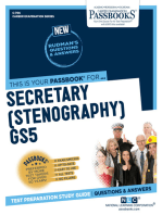 Secretary (Stenography) GS5: Passbooks Study Guide