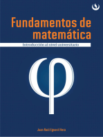 Fundamentos de matemática: Introducción al nivel universitario