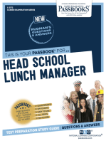 Head School Lunch Manager: Passbooks Study Guide