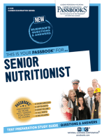 Senior Nutritionist: Passbooks Study Guide