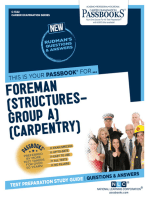 Foreman (Structures-Group A) (Carpentry): Passbooks Study Guide