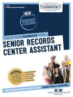 Senior Records Center Assistant: Passbooks Study Guide