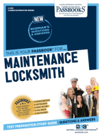 Maintenance Locksmith: Passbooks Study Guide