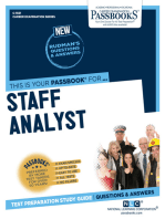 Staff Analyst: Passbooks Study Guide