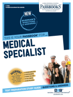 Medical Specialist: Passbooks Study Guide