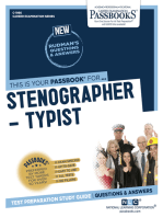 Stenographer-Typist: Passbooks Study Guide
