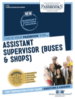 Assistant Supervisor (Buses and Shops): Passbooks Study Guide