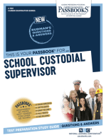 School Custodial Supervisor: Passbooks Study Guide